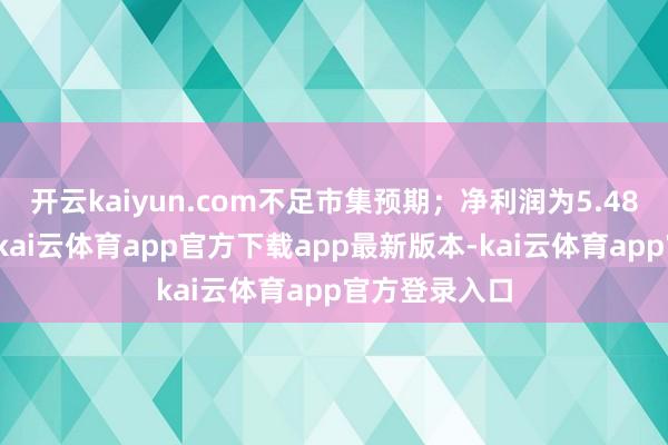 开云kaiyun.com不足市集预期；净利润为5.48亿好意思元-kai云体育app官方下载app最新版本-kai云体育app官方登录入口