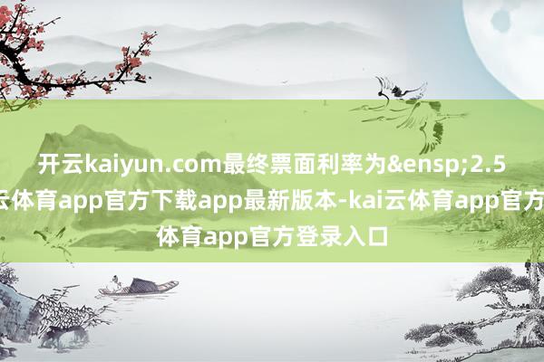 开云kaiyun.com最终票面利率为&ensp;2.59%-kai云体育app官方下载app最新版本-kai云体育app官方登录入口
